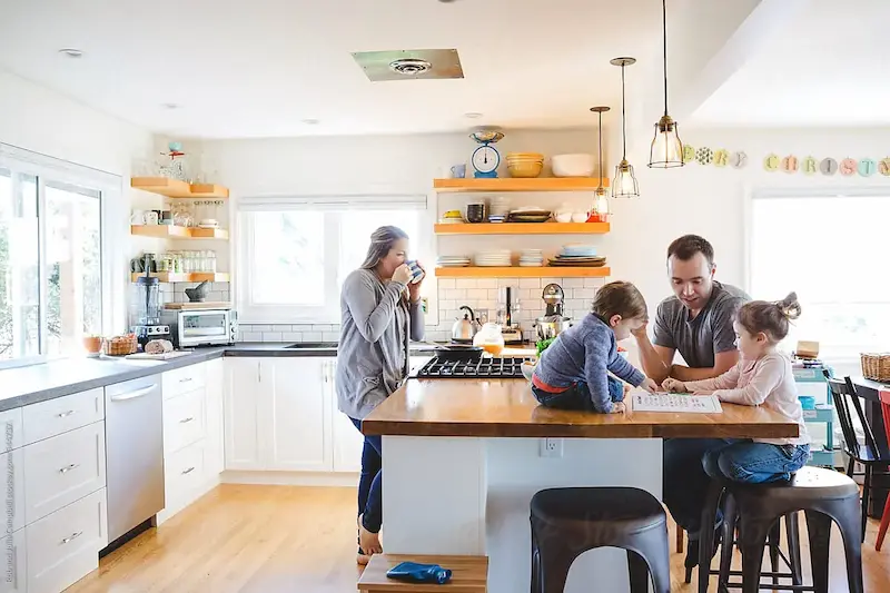 Modern Costa Adeje kitchen with whole house water filtration system protecting washing machine, dishwasher and boiler